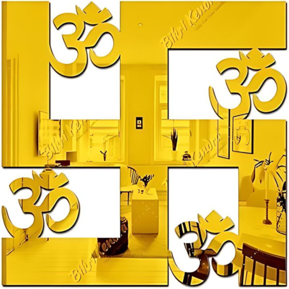 Acrylic Mirror Sticker, Acrylic Mirror Wall Stickers, Golden Acrylic Mirror, Gold Mirror Acrylic, 3D Acrylic Mirror Wall Sticker Clock Decoration Decor