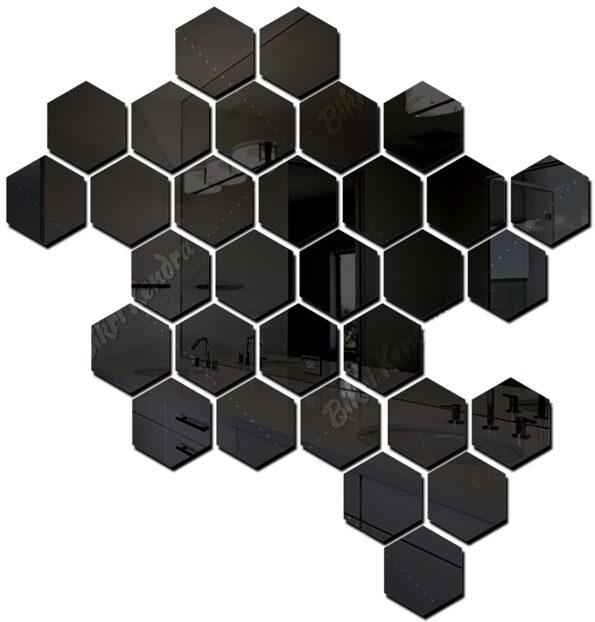 Hexagon Mirror Wall Stickers, Hexagon Mirror Wall Decor, Hexagon Wall Stickers, Hexagon Shape Wall Design, Hexagon Acrylic Mirror Design