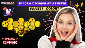 3D Acrylic Mirror Wall Stickers